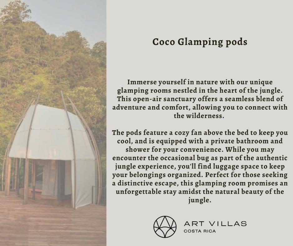 Art Villas Costa Rica, Villas & Glamping Uvita Exteriör bild